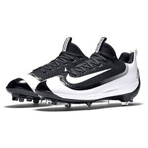 Nike Air Huarache 2K Elite Low Metal Baseball Cleats Black White Size 13 (807129